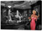 artsprints James Dean Elvis Presley und Marilyn Monroe in Bar s/w Bild Reproduktion Druck auf gerahmter Leinwand, Wandkunst, Heimdekoration, 102 x 76 cm, 18 mm Tiefe