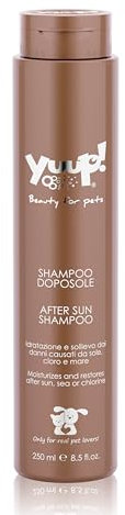 YUUP! - Shampoo Doposole per Cani e Gatti, 250 ml, idratante e rinfrescante, perfetto dopo lunghi periodi di esposizione al sole, mare o cloro.