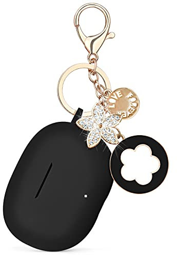 VISOOM Case Compatible with Beats Studio Buds 2021, Silicone Earbuds Case Protective Wireless Charging Cover Skin with Keychain for Women&Girls