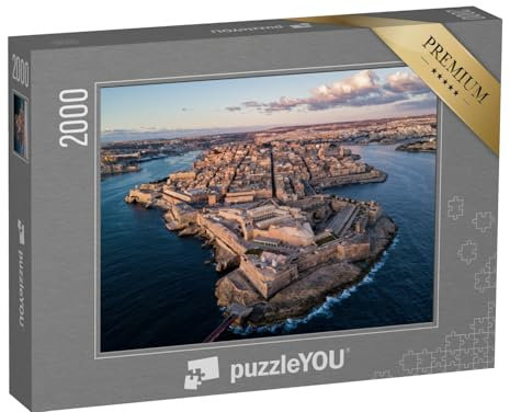 puzzleYOU: Puzzle 2000 Teile „Alte Hauptstadt von Valletta, Malta“ – aus der Puzzle-Kollektion Malta