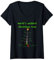 Damen Lustiger Weihnachtsbaum der traurigsten Weihnachtswelt T-Shirt mit V-Ausschnitt