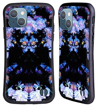 Head Case Designs Licenza Ufficiale Haroulita Fioritura di Mezzanotte Arte Astratta Custodia Cover Ibrida Compatibile con Apple iPhone 13