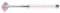 01 02 015 Fan Nail Brush, Anti Slip Acrylic Handle, Nylon Head, Perfect for Home DIY Nails