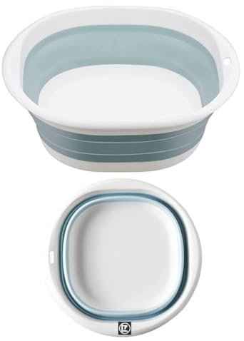 Collapsible Washing Up Bowl,Square Folding Wash Basin 4L,Portable Silicone Foldable Sink,Space Saving Washbasin for Camping, Travel, Kitchen,Outdoor Use
