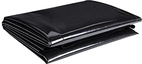 ToLanbbt Pond Liner 4 x 7 Ft HDPE Pond Liners, 20 Mil UV Resistant Preformed Pond Liner Easy Cutting, Pond Liner for Natural Looking Ponds, Waterfall, Koi Pondsand Water Garden (Black)