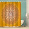 MOXINO Mandala Duschvorhang Anti-Schimmel 180x200 cm Polyester Stoff Textil Waschbar Badvorhang 3D Blumen Boho Retro Motiv Design Duschvorhänge Wasserdicht Badezimmer Vorhänge mit 12 Haken