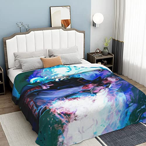 Zhongkaihua My Hero Academia Decke Anime Flanell Decken Überwurf Super Weich Flanell Komfort Sofa Anime Decke für Kinder Erwachsene Bett Couch