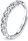 JeweBella 925 Sterling Silber Ringe Frauen Verstellbare Ring Damen Silber 925 Ewigkeit Keltischer Knoten Verlobungsring Damen Eheringe Trauringe Fingerring Engagement Promise Ring Schmuck