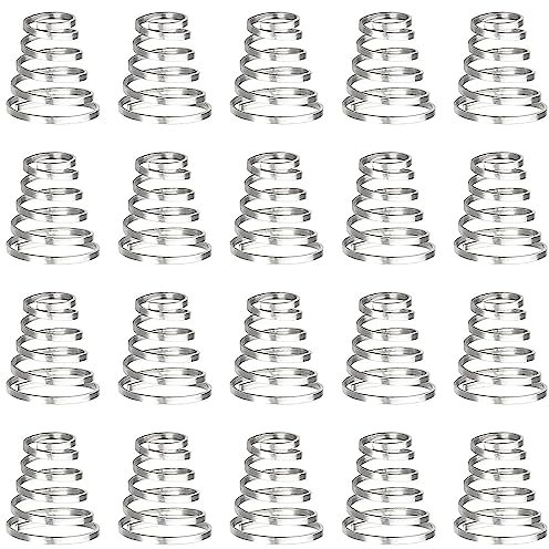 YAKLEE Fahrradfeder 20 Stück 11 * 12mm Fahrrad Schnellspanner Feder Edelstahl Fahrrad Feder Spießfeder Fahrradnaben Feder Ersatzfeder für Fahrrad Schnellspanner (Silber)