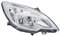 Scheinwerfer H1/H7 mit Stellmotor Silber Vorne Rechts Kompatibel mit Opel Meriva B S10 10-17 Hella 1Ej354676-021