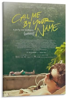 Filmposter Call Me by Your Name (1) Wandkunst Bild Gemälde Poster Leinwand Druck Poster Kunstwerke Raumdekoration 50 x 75 cm