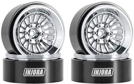 INJORA 1.3 Beadlock Felgen CNC Aluminium Räder für TRX4M SCX24 1/24 1/18 RC Crawler Auto Upgrade