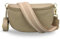 ADEL Bauchtasche Damen Echtleder Emma Gold Handgemachte Umhängetasche Crossbody Bag mit Optionalen Breiten Gemusterten Riemen Stylische Hüfttasche Made in Italy (Taupe-Gold 3, Small)