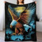 Adler Decke Wohndecke Warm & Kuschelig Waschbar, Überwurf Ideal Für Draußen, Camping, Couch, Bett, Reisen – Superweiche Wolldecke（100×130cm）