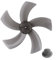 Material 12 Inch Fan Blade Replacement Compatible with For Pedestal Fans (Black)