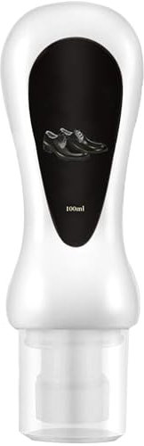 KMANGMAN 100ml Cirage Chaussure Cuir,Cirage pour Chaussures,Entretien Chaussure Cuir,Soin Sneaker,avec Applicateur Éponge,pour Protège, fait Briller et Ravive le Cuir,Incolore