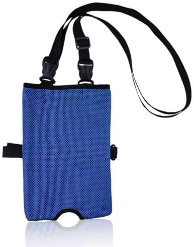 WUMZIRA Urindrainagebeutelhalter, Verdeckte Katheterbeutelabdeckung mit Verstellbarem Riemen und Unsichtbarem Schlitz,Urinbeutel Für Unterwegs Blau