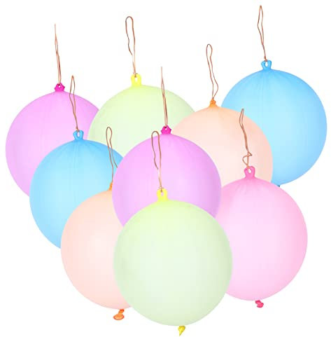 NAMOARLY 30pcs Punch Balloons Elastic Band Latex Boys and Girls Party Favors Heavy Duty Slap Ball Toy for Birthday Party Decoration