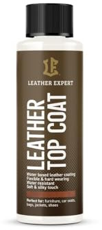 Finition en cuir semi-mat 50 ml - Finition du cuir pour artisans - Pour tous les types de cuir lisse - Le vernis transparent protège contre l'humidité et les dommages