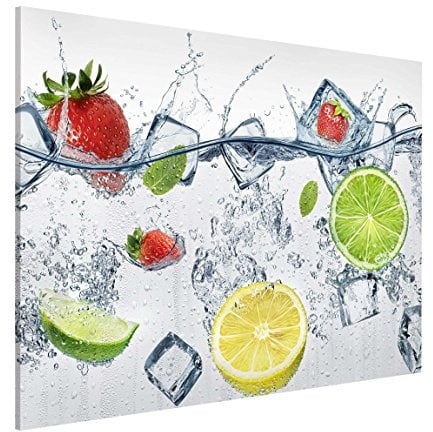 micasia Magnettafel Pinnwand für Magnete Küche Magnetboard - Magnetwand Made in Germany - Kunstkopie Modern Notiztafel weiss Küche Visionboard WBMT_2043 (40x30cm)