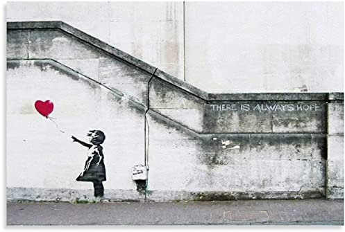 2000-teiliges Puzzle, Banksy-Graffiti-Mädchen mit rotem Ballon, graues Liebespuzzle, Stressabbauspiel für Erwachsene, 2000 Teile 70x100CM