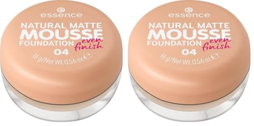 Essence - Fond de Teint Mousse Natural Matte Mousse - 04 (Lot de 2)