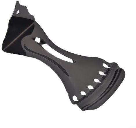 Saitenhalter für Akustikgitarre, verchromt, für verbesserte Leistung, Schwarz