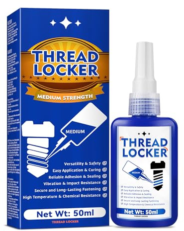 Frein Filet Bleu, Colle Blocage Vis Écrou de vis de résistance moyenne, pour fixations, métaux, écrous et boulons, anti-desserrage et anti-fuites
