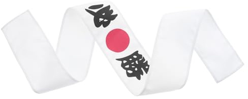BESTonZON Stirnband mit Japanischem Kanji und Sonnenmotiv Sushi-koch-haarband Geeignet für Kampfsport Ninja und Japanische Kostümaccessoires