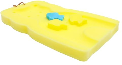 CONGARTENO Alfombra De Baño para Ñiño Antideslizante Tamaño 48x27x4 Cm Esponja De Dibujos Animados Color Amarillo para Baby Shower