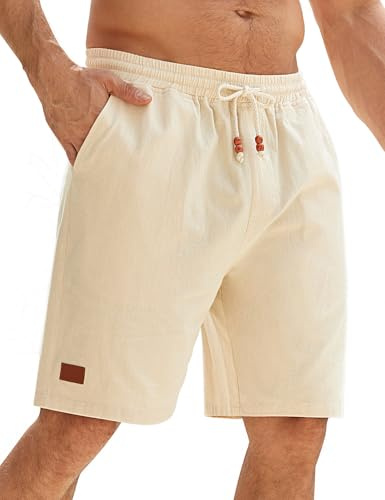 heekpek Short Homme Coton Bermuda Ete Léger Chino Sport Shorts avec Poche