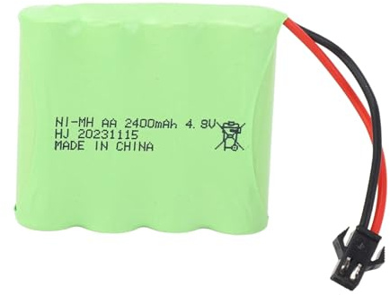 RC Nimh Akku Professioneller Stecker 4,8 V 2400 mAh Nimh Akku SHARKOOL Ferngesteuertes Auto Leicht Lange Akkulaufzeit Sicherheitsschutz Robustes Gehäuse 1/16 RC Auto
