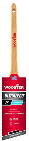 Wooster Brush 912-0041810020 Wooster, 2-Inch Brush 4181-2 Ultra/Pro Firm Willow Thin Angle Sash Paintbrush, Wood, 2 inch