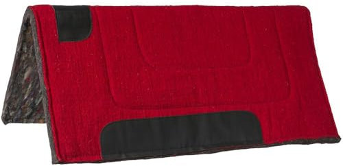 Tough1 Ottawa Saddle Pad - Heavy Felt Lined - Red
