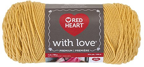 Coats Yarn Red Heart with Love Yarn-Cornsilk, Other, Multicoloured, 9.62 x 24.86 x 9.62 cm