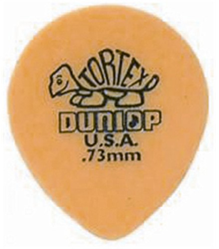 Dunlop Tortex Picks 0.73mm Teardrop Pack of 72