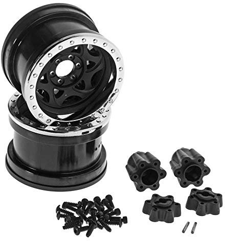 1/10 2.2 Walker Evans Rollen, 12mm Hex, Schwarz Chrom (2)