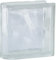 Design Glasbaustein Wolke Super White glänzend Endstein 19x19x8 cm - 1 Stück