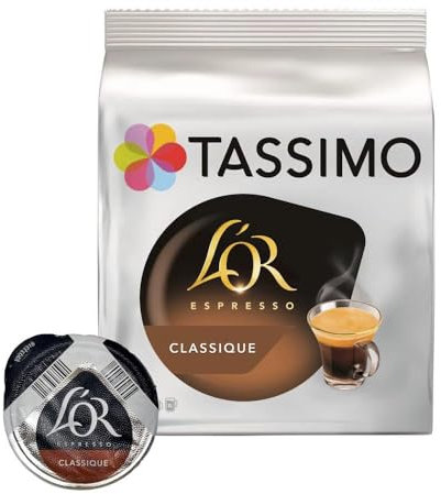 Tassimo Jacobs Espresso Lot de 5 + 2 paquets de capsules originales Tassimo, tasses à expresso et soucoupes de Könitz