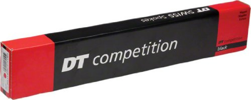 DT Swiss Competition Straight Pull Speichen 14/15 g = 2/1,8 mm Box 72, schwarz 286 mm