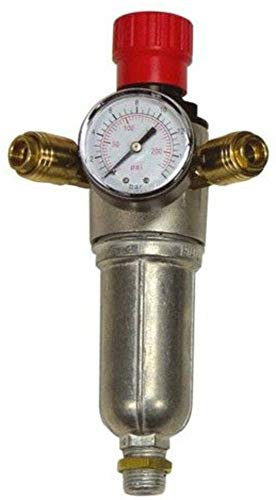 Filter-Druckminderer PU4 1x 1/2 AG und 2 x 1/4 IG für Kompress
