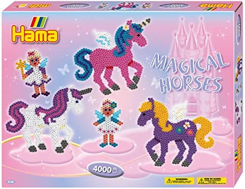 Hama Malte Haaning Plastic 644002 Magical Horses Large Activity Box, Multicolour