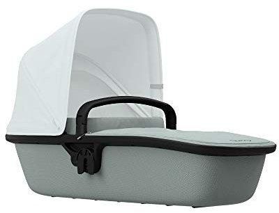 Quinny Lux Kinderwagenaufsatz, passend für Buggy Zapp Flex und Zapp Flex Plus, ultraleichte Babywanne, robust und atmungsaktiv, innovatives Design, nutzbar ab der Geburt bis 6 Monate, grey on grey
