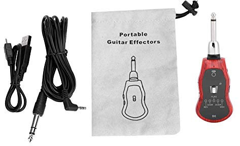 Efectos de Guitarra Electrica, Bluetooth Efecto Guitarra Portátil USB Recargable 5 Modos de Sonido 3.5mm Guitarra Efecto Sintetiza Conector