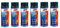 Carton de 6 bombes de peinture haute température noir 650°