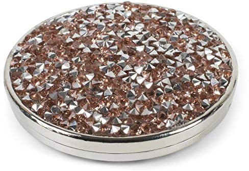 styleBREAKER Damen Magnet Schmuck Anhänger rund mit Strass, für Schals, Tücher oder Ponchos, Brosche 05050074, Farbe:Rosegold