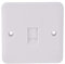 Schneider Electric GGBL7051 Lisse White Moulded (LWM), Perfect for New Developments and Refurbishment Projects, Wiring Devices Concealed Fittings, Matt White, Pack of 10
