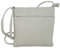JENNIFER JONES - Kleine Damen Umhängetasche - Brauttasche - Abendtasche - Schultertasche (Handtasche, Hellgrau)