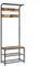 Vicco Garderobe Fyrk, Flurgarderobe, Eiche rustikal/Schwarz, 70 x 190 cm
