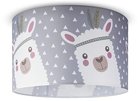 Paco Home Hängelampe Kinderzimmer Deckenlampe Pendelleuchte Babyzimmer Pendellampe Versch. Motive Jungen Mädchen E27, Farbe:Design 8 (Ø45,5 cm), Leuchtenart/Farbe:Deckenleuchte - Weiß